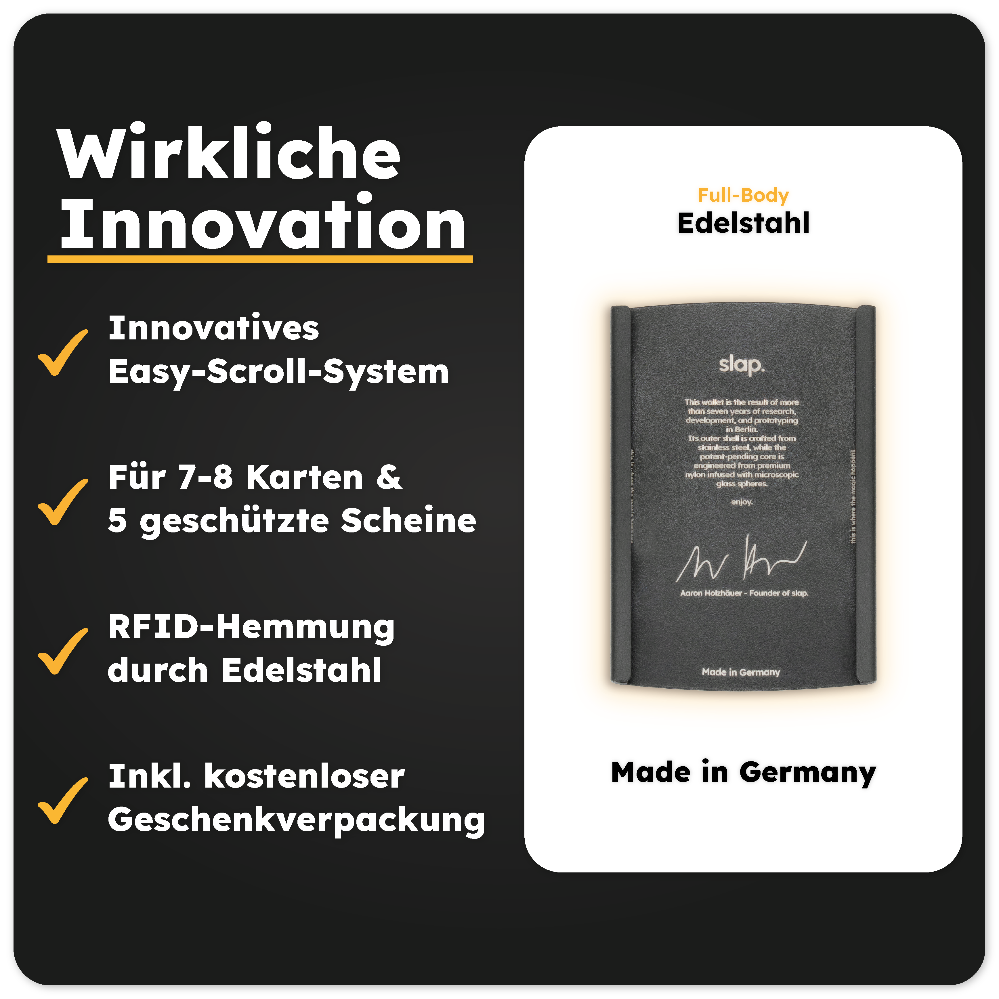 Wallet - Matt Black Edition